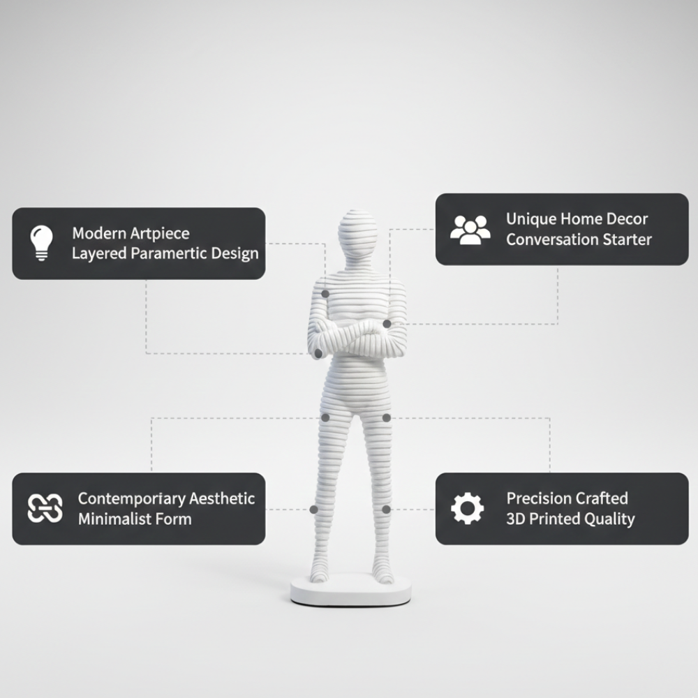 White Human Figurine Showpiece