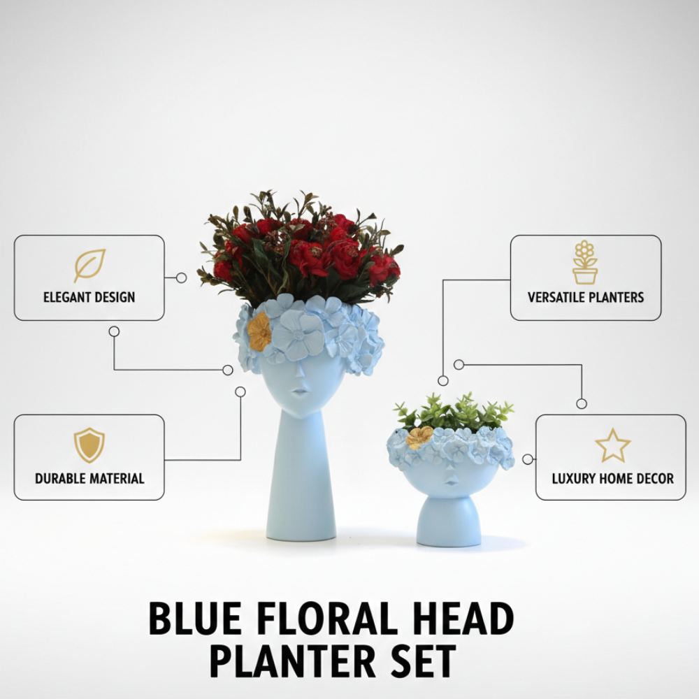 Elegant Face Flower Vase