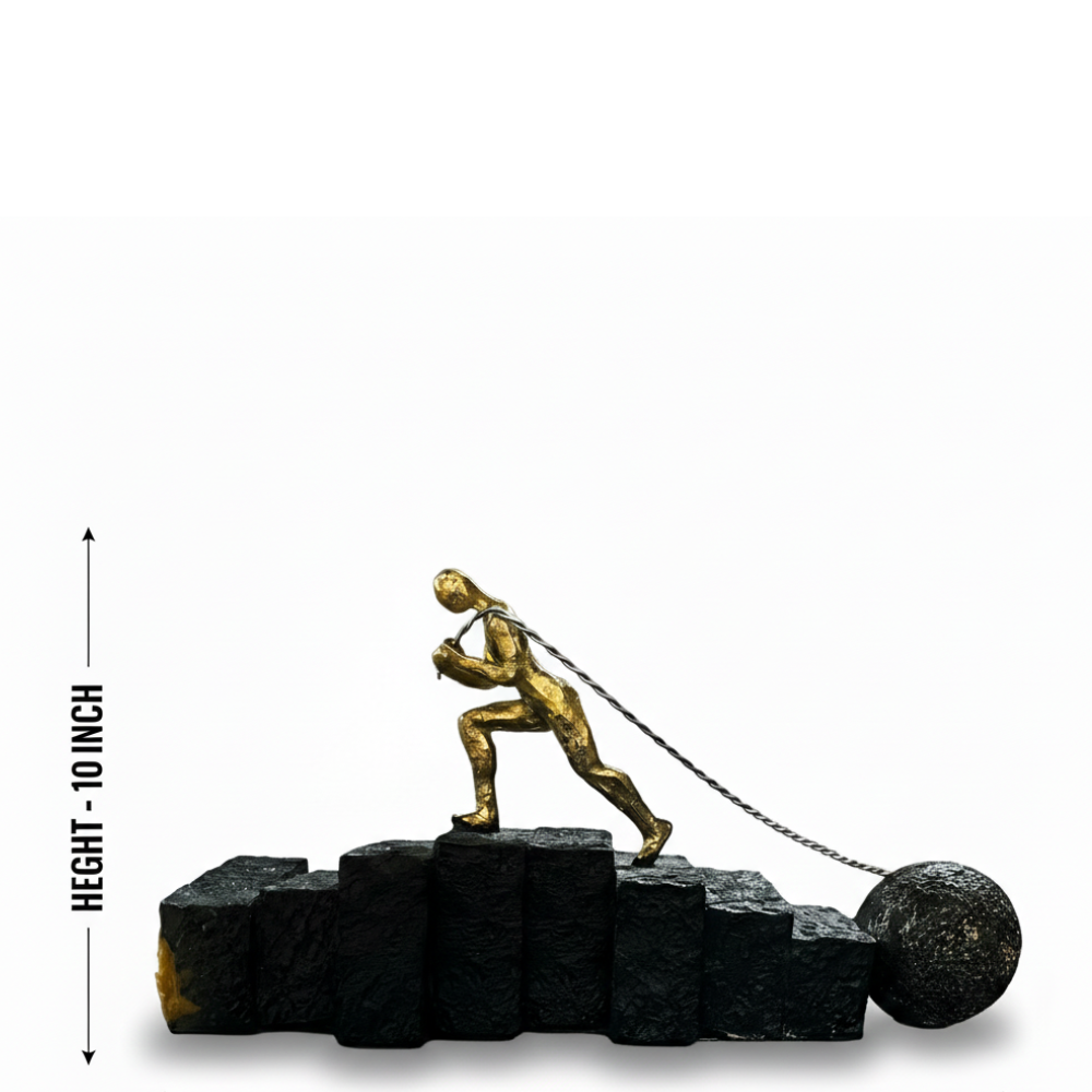 Man Pushing Limits Motivational Figurine
