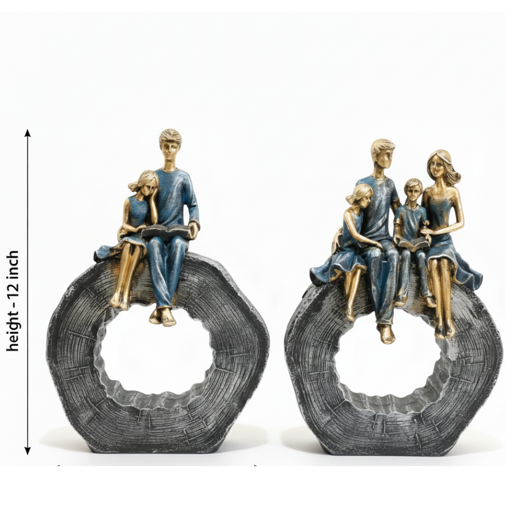 Family Reading Sculpture