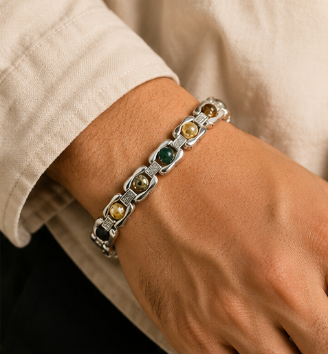 Silver Plated Essential Dhanlabh Bracelet