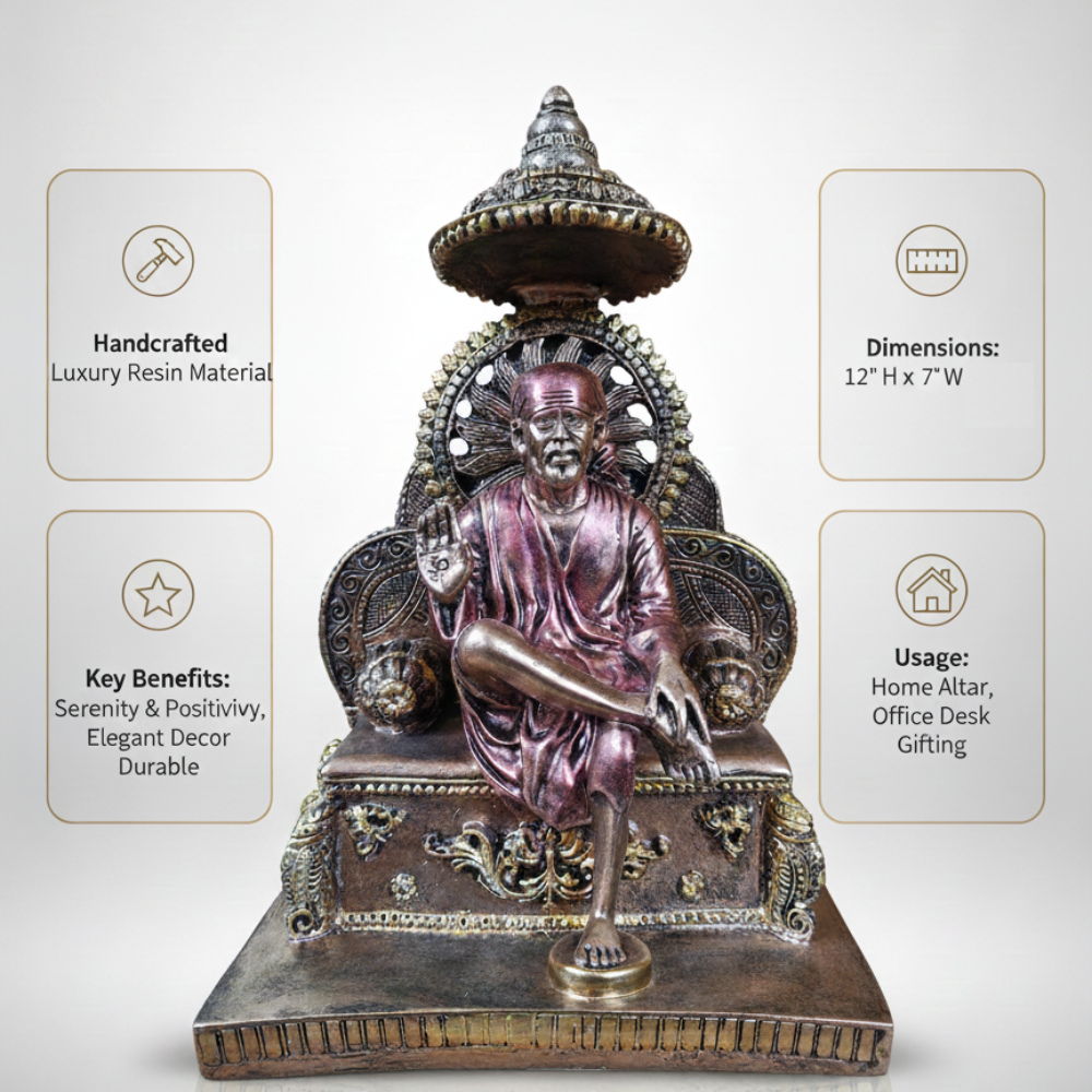 Premium Blessing Sai Baba Idol – Mandir Collection