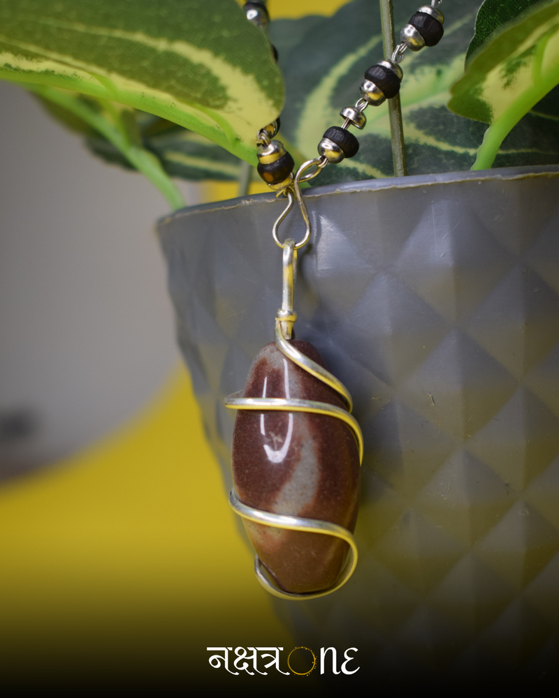 Divine Trio Combo: Tiger Eye  Bracelet, Black Tulsi Mala & Narmadeshwar Shivling