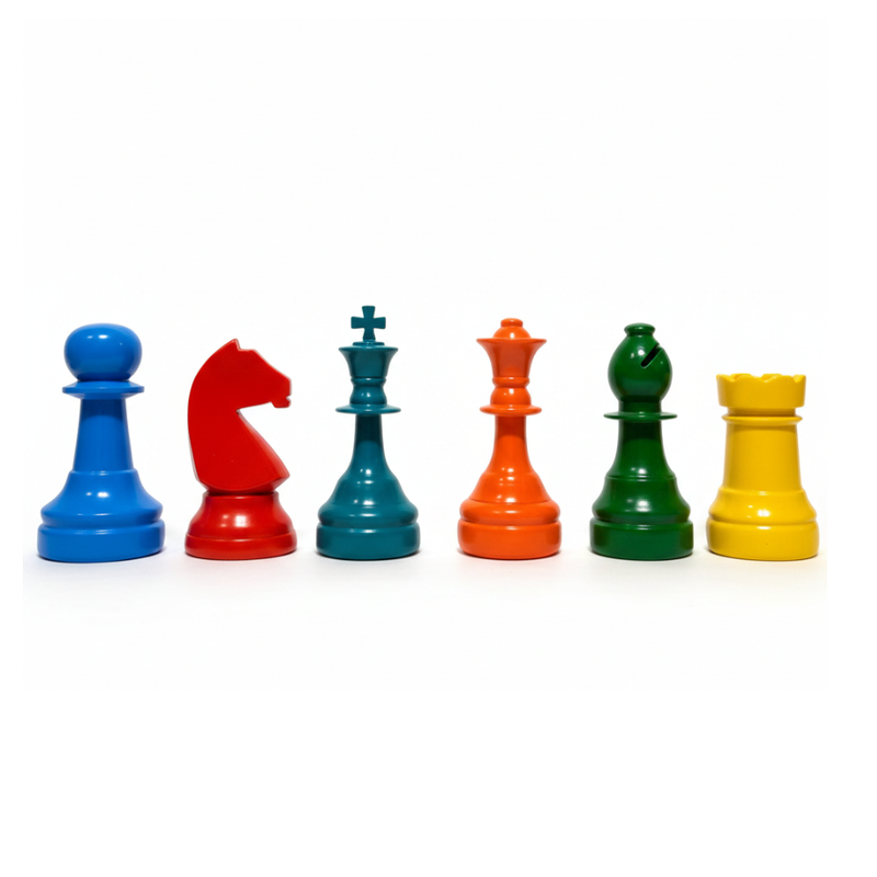 Colorful Chess Pieces Decor Showpiece