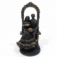 Royal Black & Gold Couple Showpiece