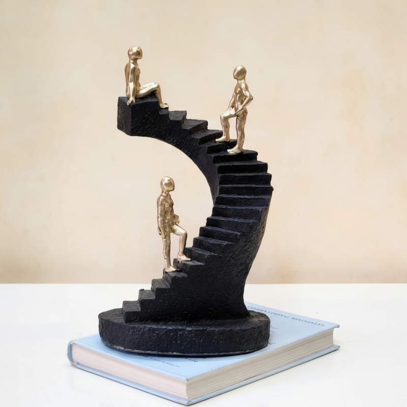 Abstract Staircase Human Figurine Showpiece
