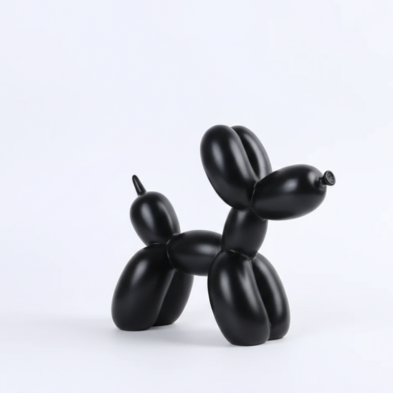 Black Balloon Dog Sculpture