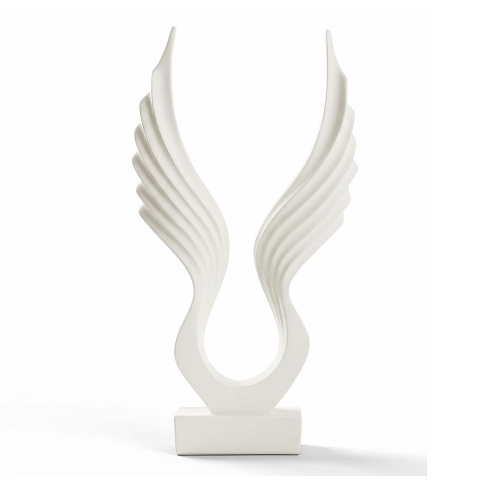 Divine White Wings Sculpture