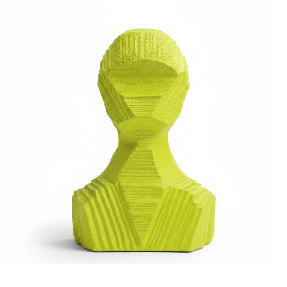 Abstract Green Bust Sculpture