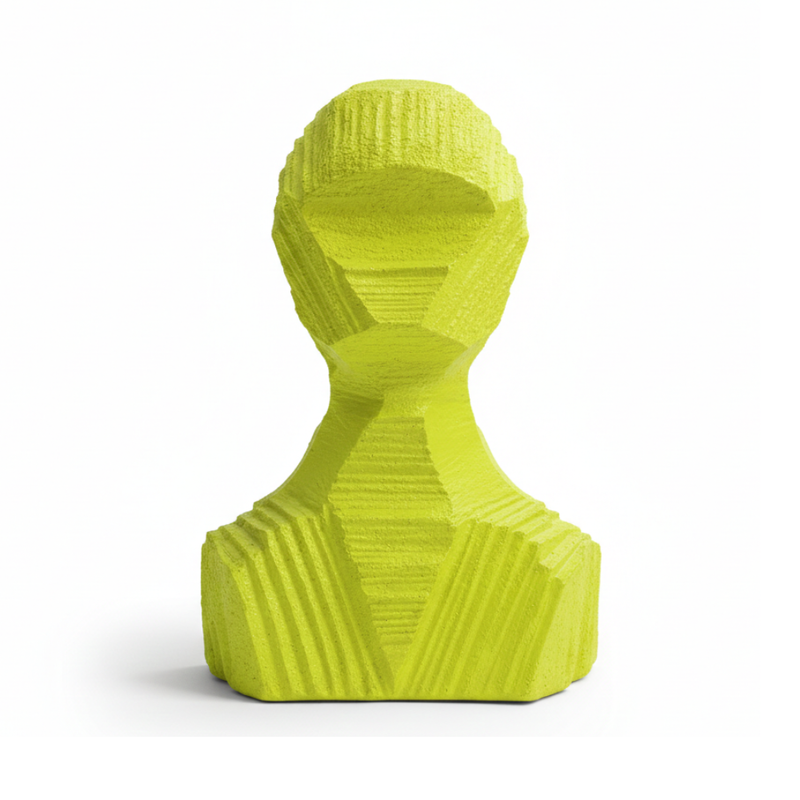 Abstract Green Bust Sculpture