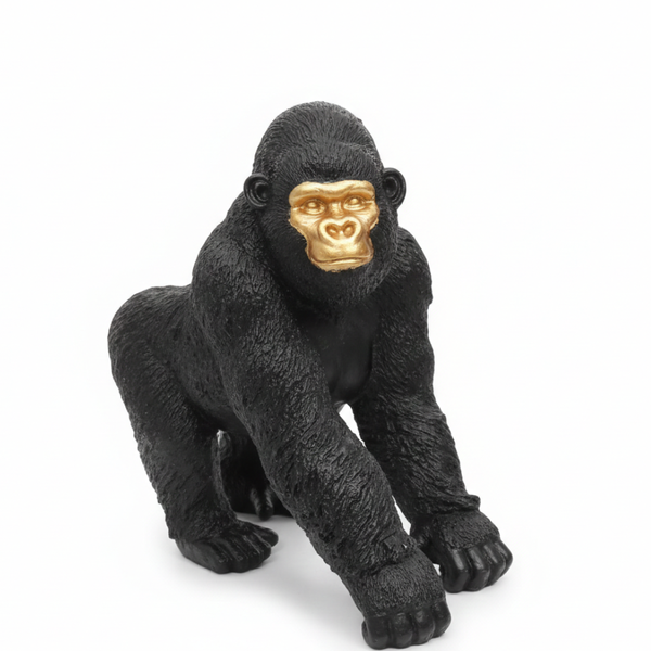 Black & Gold Gorilla Showpiece
