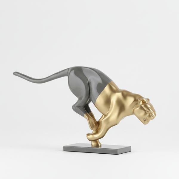 Abstract Panther Sculpture