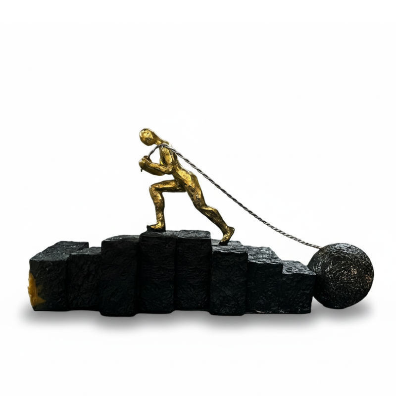 Man Pushing Limits Motivational Figurine