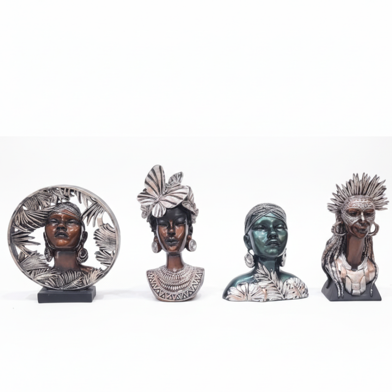 Tribal African Art Face Showpiece