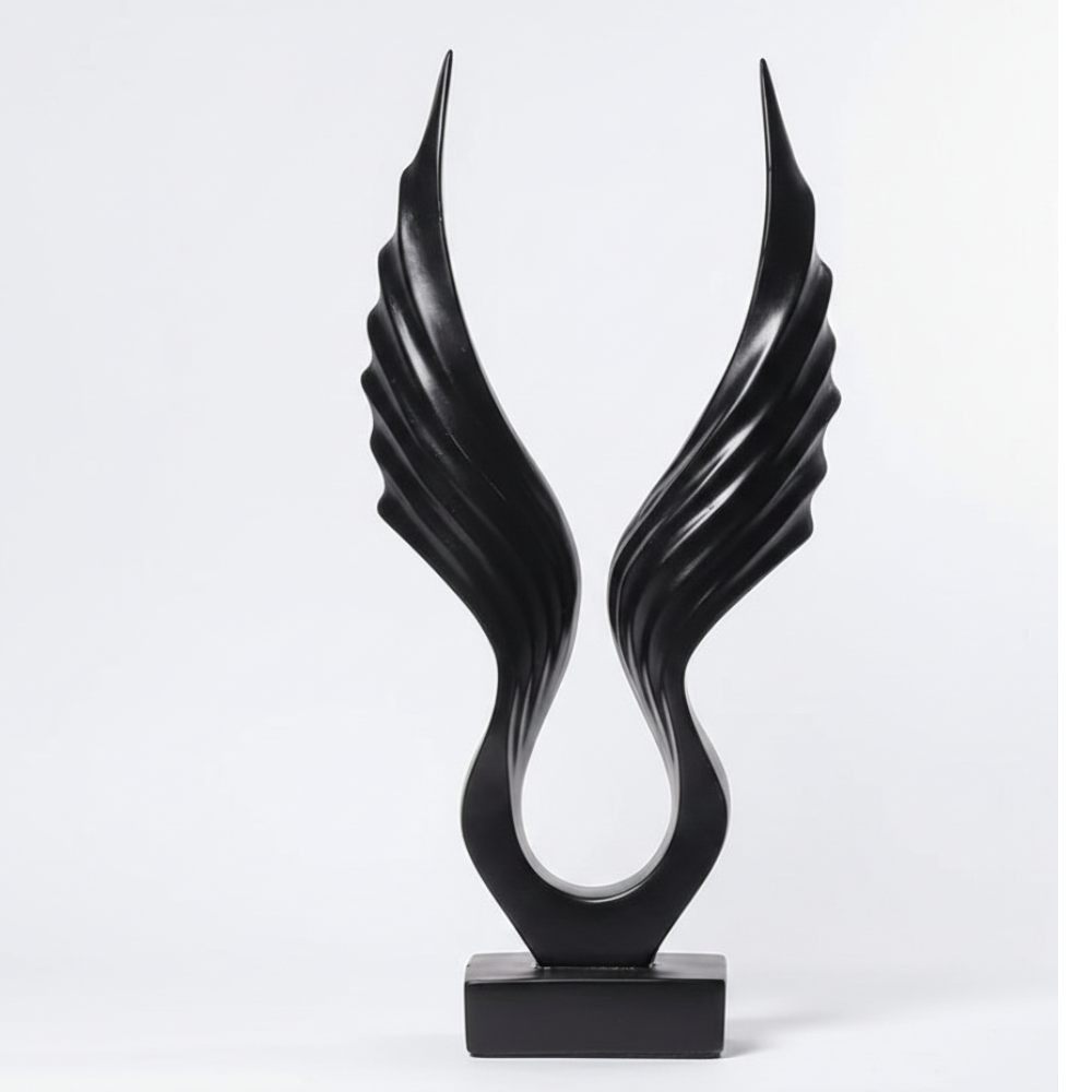 Mystic Black Wings Sculpture