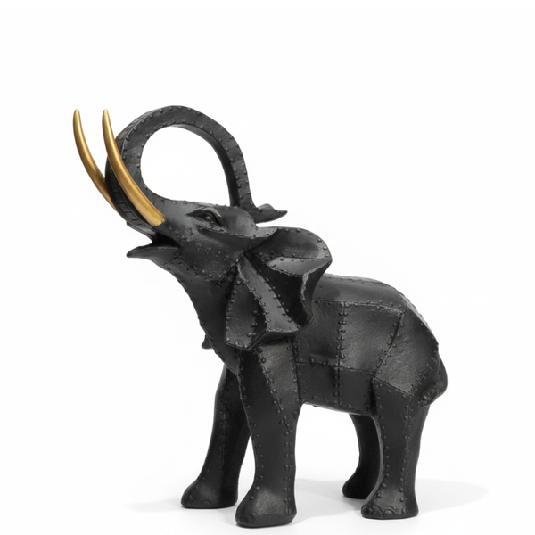 Luxury Black Elephant Showpiece