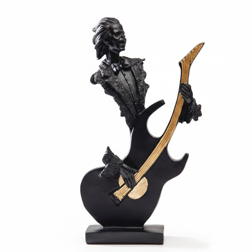 Abstract Guitarist Art Statue