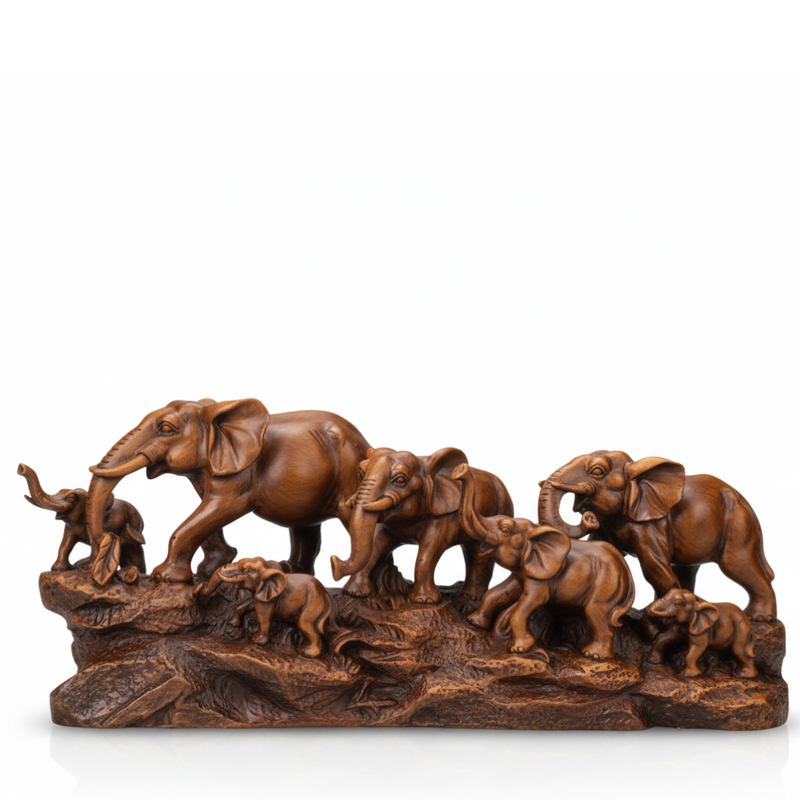 Decorative Elephant Group Showpiece