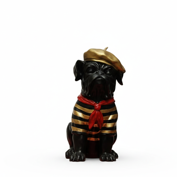 Luxury French Style Dog Showpiece
