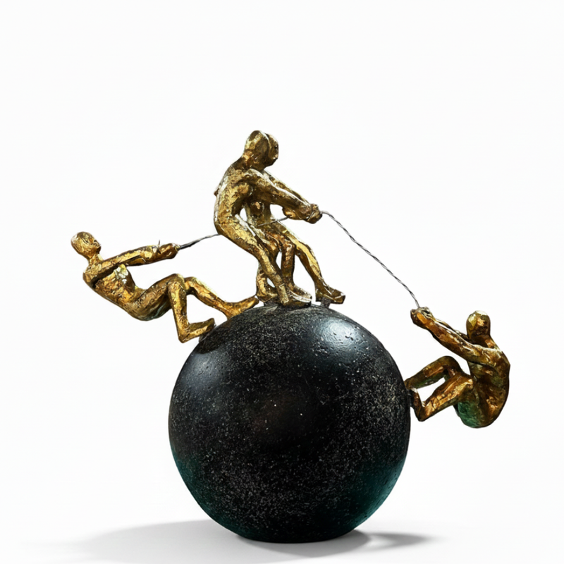 Teamwork & Balance Human Sculpture