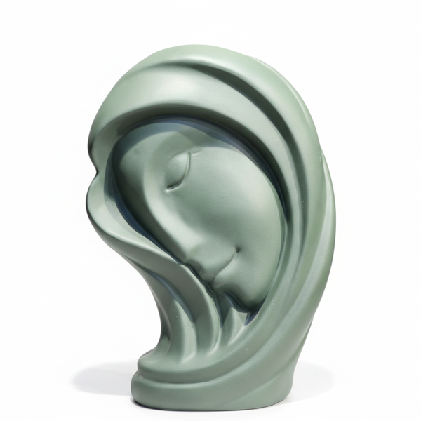 Tranquil Muse Abstract Face Sculpture