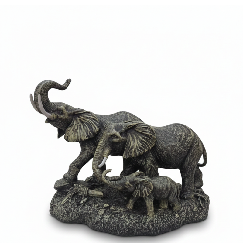 Elephant Family Statue