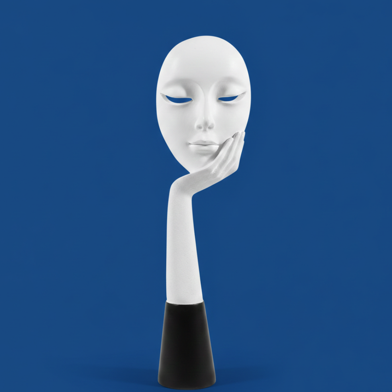 Abstract Face Sculpture Showpiece
