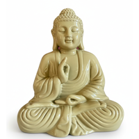Sage Green Meditating Buddha Statue