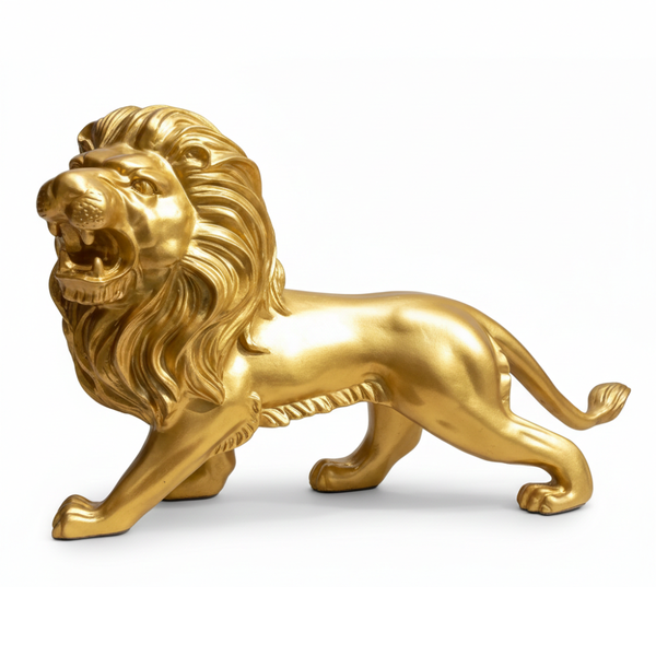 Royal Golden Lion Sculpture