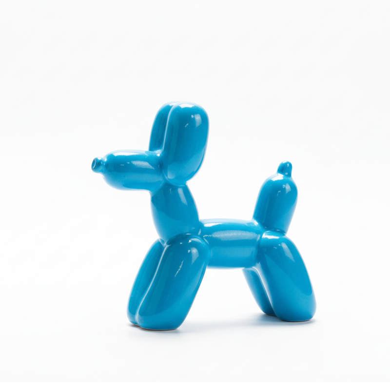 Blue Balloon Dog Sculpture