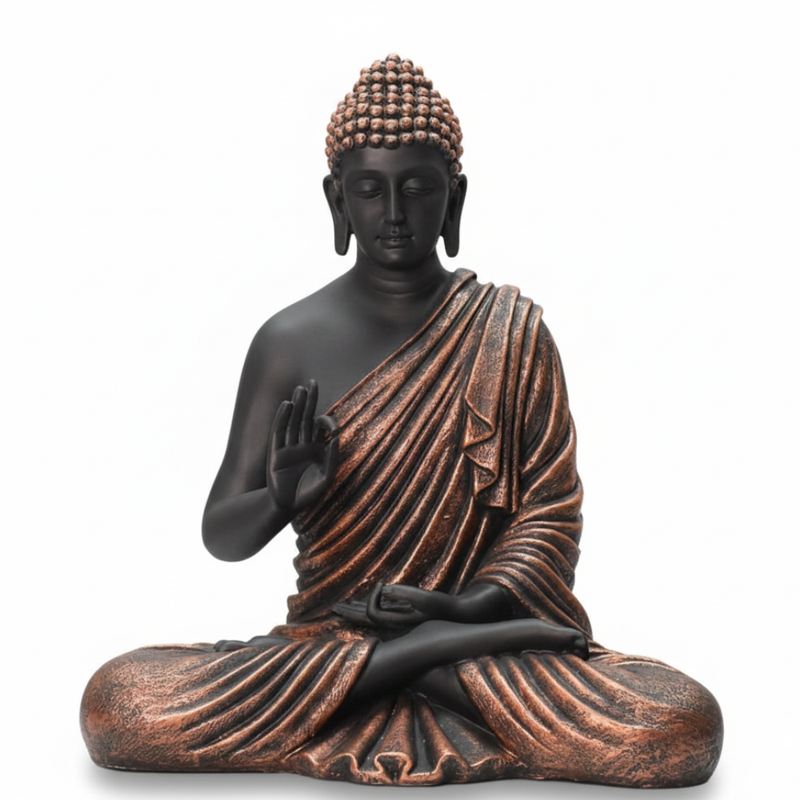 Meditating Buddha Statue in Abhaya Mudra