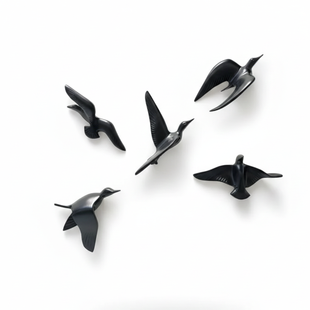 Black Flying Birds Wall Décor