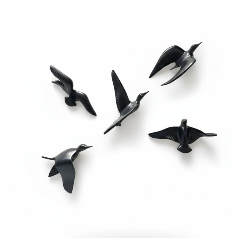 Black Flying Birds Wall Décor