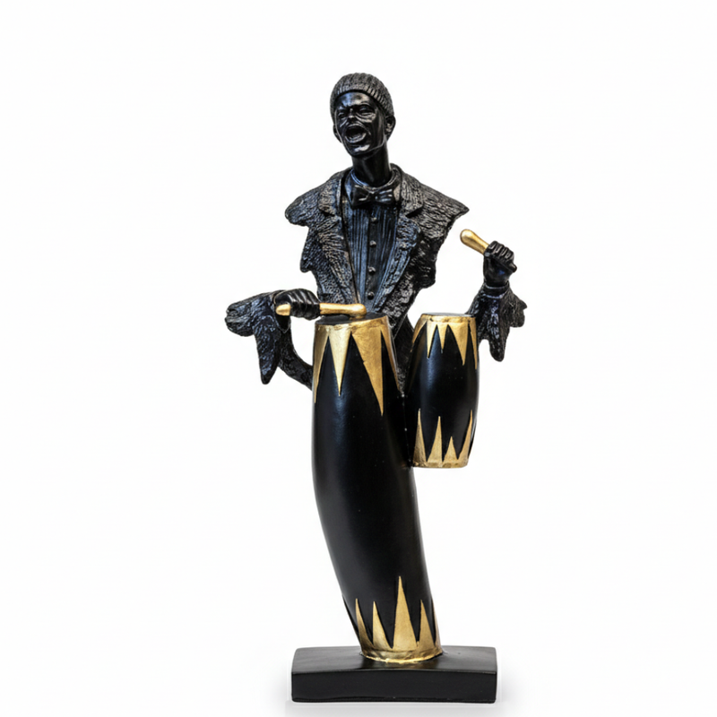 Abstract Drummer Art Statue