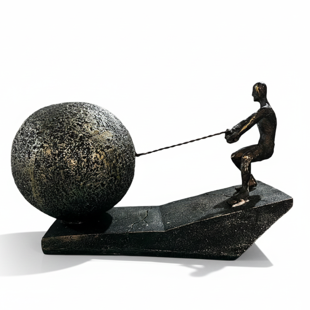 Struggle & Determination Human Sculpture