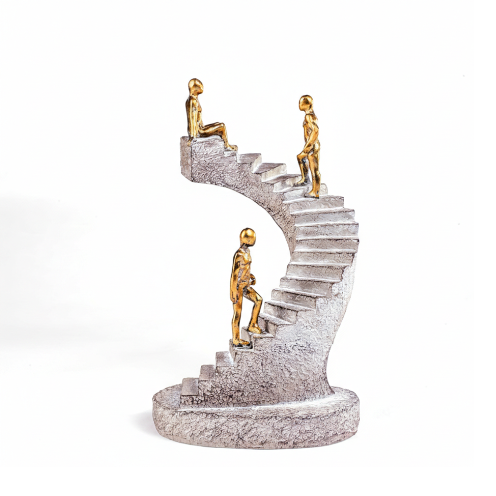 Abstract Staircase Human Figurine Showpiece