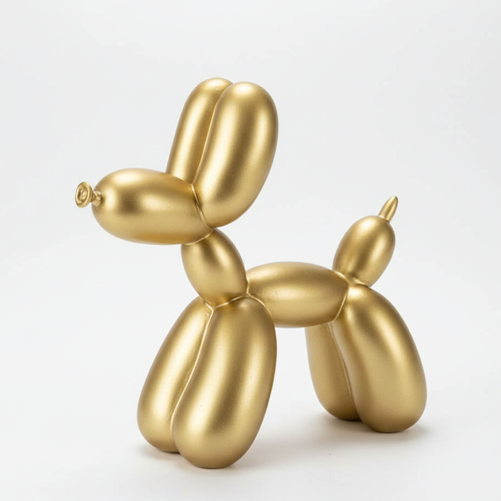 Golden Balloon Dog Sculpture