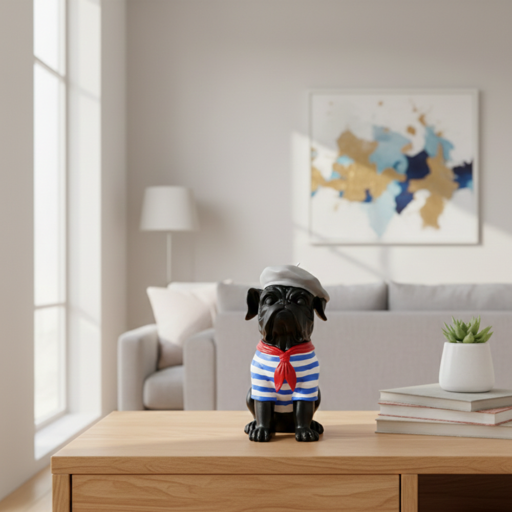 French Style Dog Showpiece