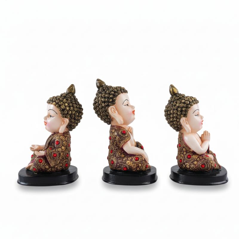 Baby Buddha Figurine Set