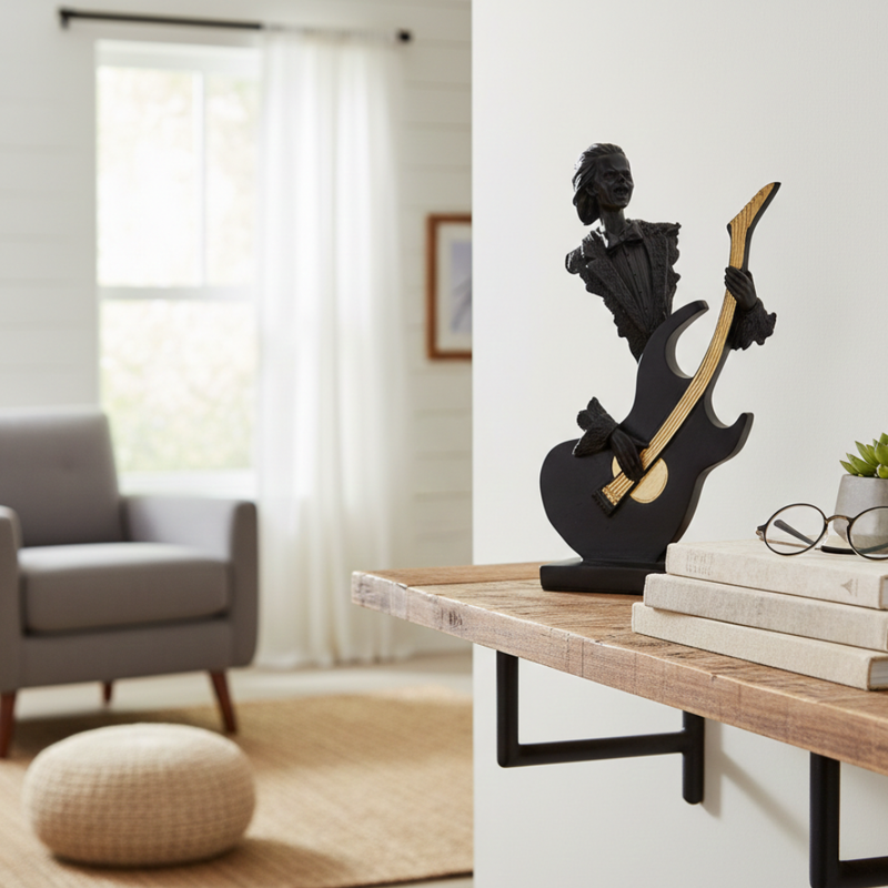 Abstract Guitarist Art Statue