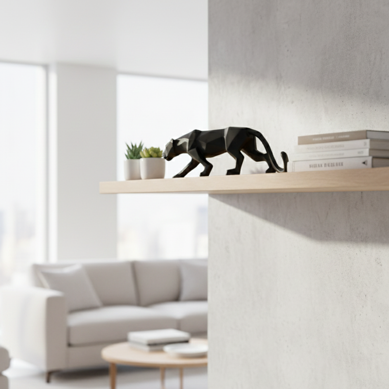 Matte Black Panther Showpiece