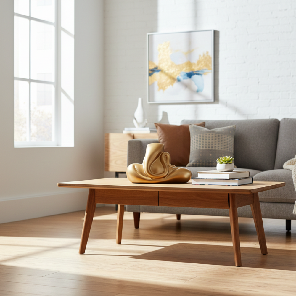 Golden Abstract Ganesha Showpiece