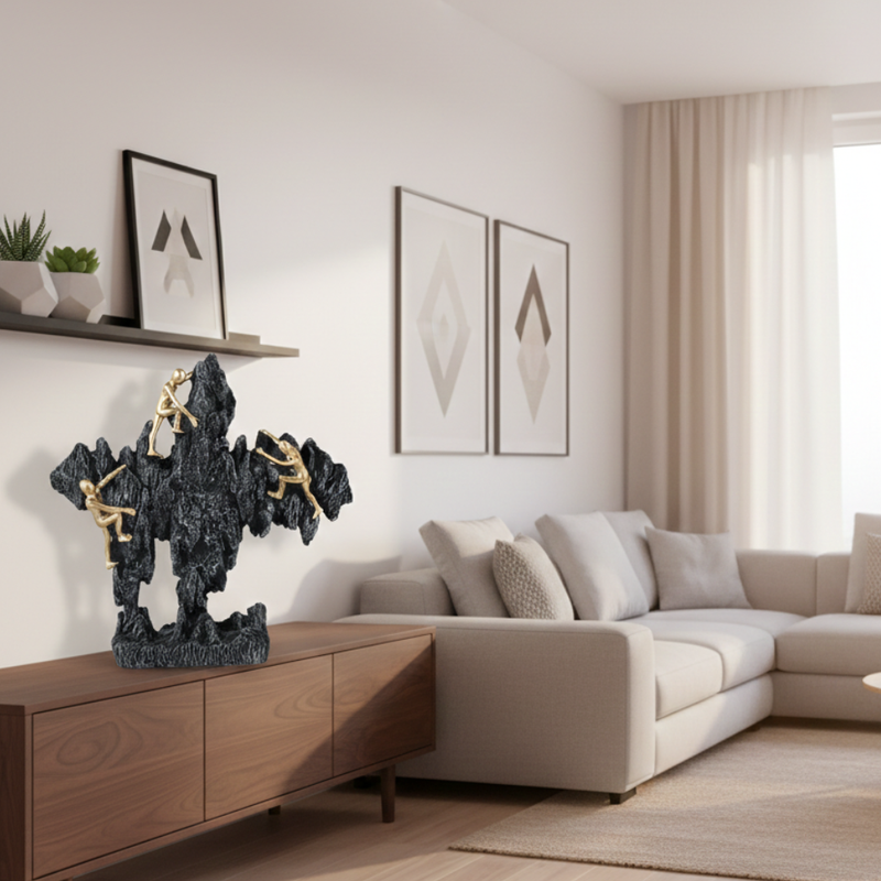 Golden Climbers Sculpture