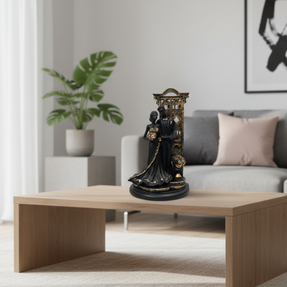 Elegant Standing Couple Decorative Statue