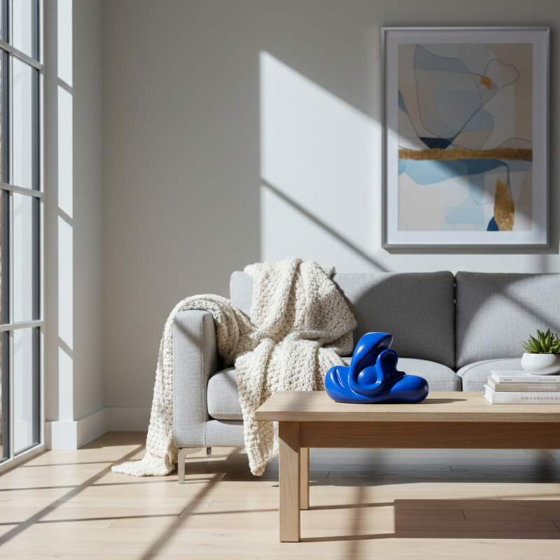 Blue Abstract Ganesha Showpiece