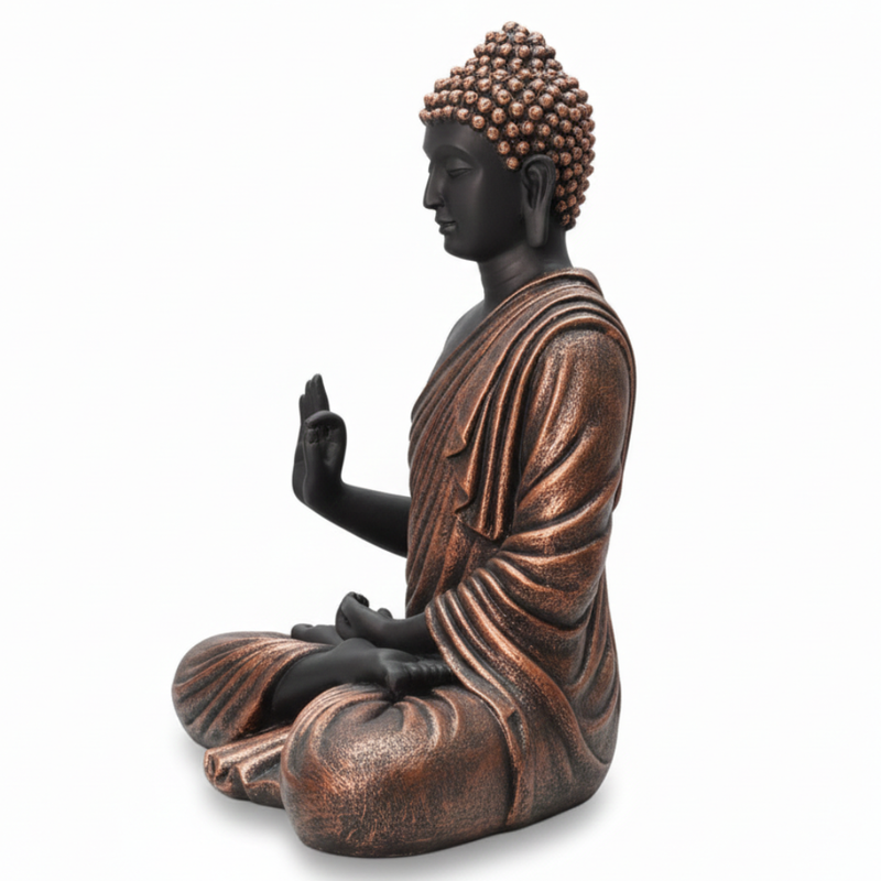 Meditating Buddha Statue in Abhaya Mudra