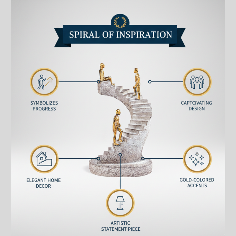 Abstract Staircase Human Figurine Showpiece
