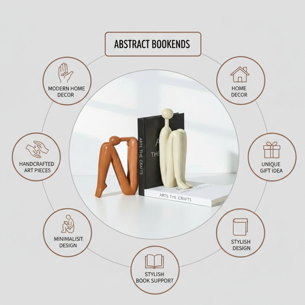 Minimalist Humanoid Bookends