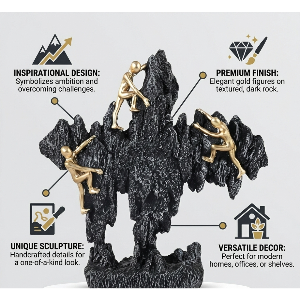 Golden Climbers Sculpture