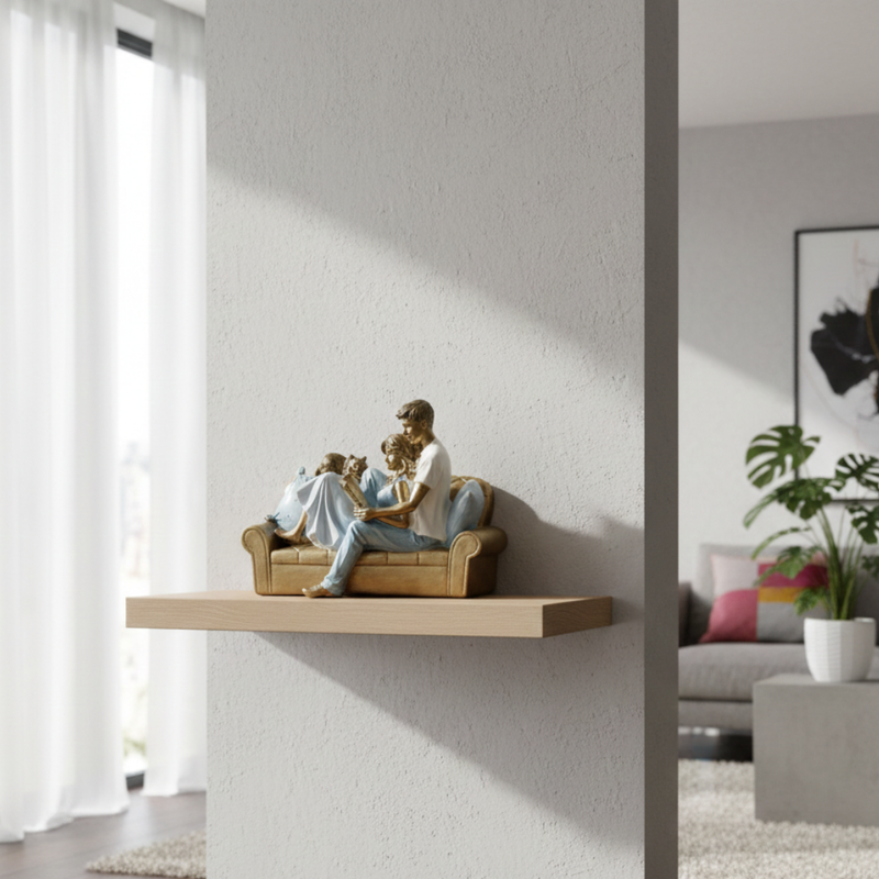 Couple Reading Together Decorative Statue